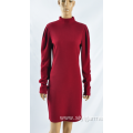 Ladies Rose Red Autumn Dress